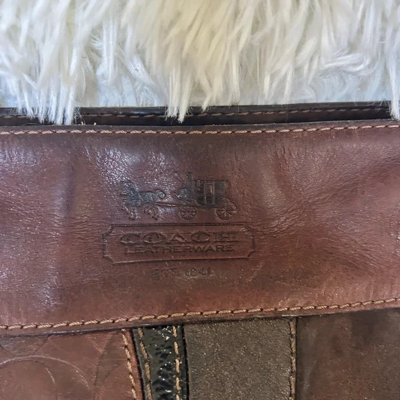 Patchwork Leather Shoulder Bag - Picture 3 of 8